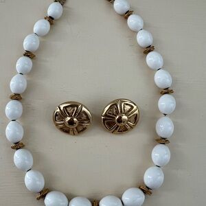 Vintage Monet Necklace and Earring Set